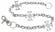 Iron Cross Metal Wallet Chain - Chain with Hook and Ring