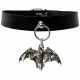 Leather Collar Choker Bat