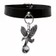 Leather Collar Choker Flying Eagle