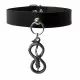 Leather Collar Choker Snake Of Infinity