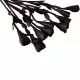 Rose Flogger With 9 Roses In Black