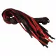 Black & Red Flogger with 50 leather tails