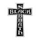 Black Sabbath Cross Logo Cut Out Patch