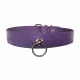 Lilac Leather O-Ring Collar Choker