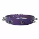 Purple Leather Choker Killer Studded