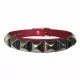 Red Pyramid Studded Choker