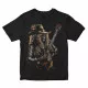Gothic-T-Shirt mit Totenkopf Rockstar (Glow in the Dark)