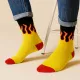 Flame Pattern Streetwear Socks