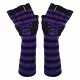 Purple Striped Arm Sleeves with Skull