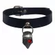 Leather Choker with Skull Pendant