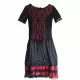 Gothic Grunge Tartan Dress with Zipper and Lace