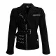 Black Gothic Jacket | Unisex, Shoulder Straps, Zipper