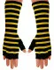 Armwärmer mit gelben Streifen