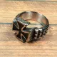 Stainless Steel Fingerring | Big Iron Cross