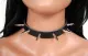 Leather Neckband with double Killer Stud
