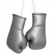 Mini Boxing Gloves Silver