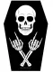 Rückenaufnäher - Totenkopf & Sarg