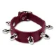 Killernieten Lederarmband | weinrot