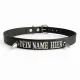 Lederhalsband mit individuellem Namen | Killernieten