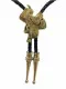 Bolo Tie Golden Saddle