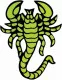 Sticker Green Scorpion