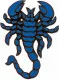 Sticker Blue Scorpion