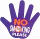 Sticker No Smoking Please