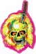 Sticker Yellow Skull