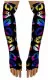 Arm sleeves with multicolored Lips