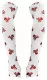 Arm sleeves White with red Skulls