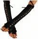 Black Arm sleeves with black satin ribbon lacing
