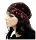 Bandana Cap Black Red Paisley