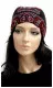 Bandana Cap Black Red Paisley
