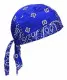 Bandana Cap Blue White Paisley