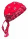 Bandana Kopftuch Rot Weiß Paisley