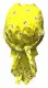 Bandana Cap Yellow White Paisley