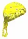 Bandana Cap Yellow White Paisley