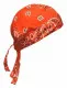 Bandana Kopftuch Orange Weiß Paisley