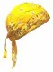 Bandana Cap Paisley Yellow White