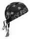 Bandana Cap Black & White Paisley