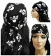 Bandana Kopftuch Schwarz & Totenköpfe