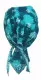 Bandana Cap Turquoise Batik Paisley