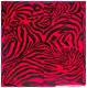 Biker Bandana Halstuch Zebra in Rot