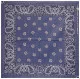 Bandana Halstuch Blau Paisley Muster