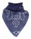 Bandana Halstuch Blau Paisley Muster