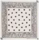 Bandana Halstuch Paisley Weiß Schwarz