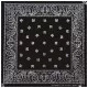 Bandana Halstuch Paisley Schwarz Weiß