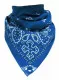 Bandana Halstuch Paisley Blau Weiß