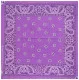 Biker Bandana Halstuch Paisley Muster Lavendel