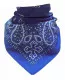 Biker Bandana Halstuch Paisley Muster Blau